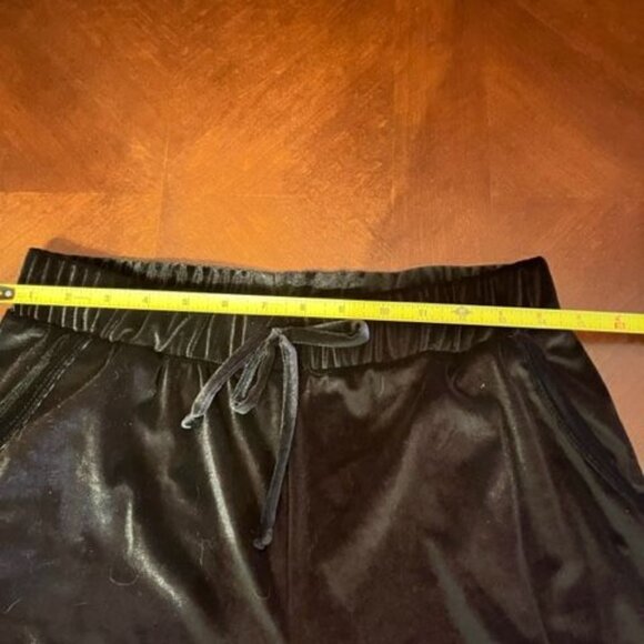 Black Velvet Drawstring Pants relaxed‎ fit - Picture 5 of 6